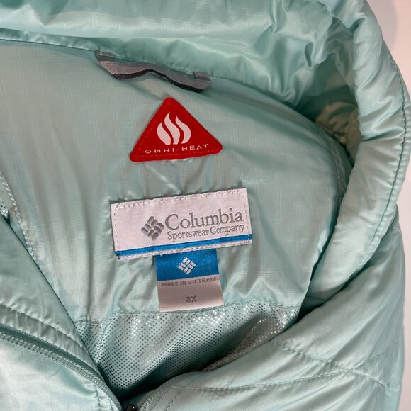Columbia Mint Green Omni-Heat Jacket size 3X - Picture 4 of 4